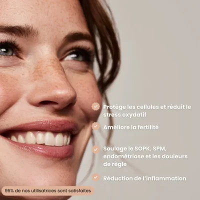 Complément alimentaire de N-acetylcystéine pour les douleurs de règle.