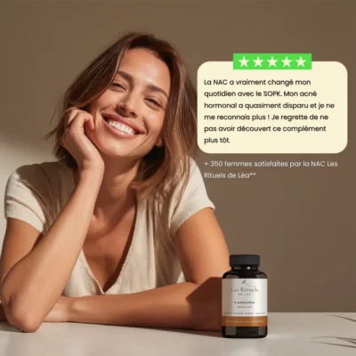 Complément alimentaire de N-acetylcystéine pour les douleurs de règle.