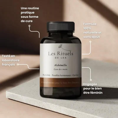 Complément alimentaire d'alchémille pour le cycle menstruel