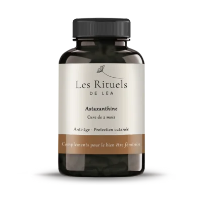 Complément alimentaire naturel anti-âge astaxanthine.