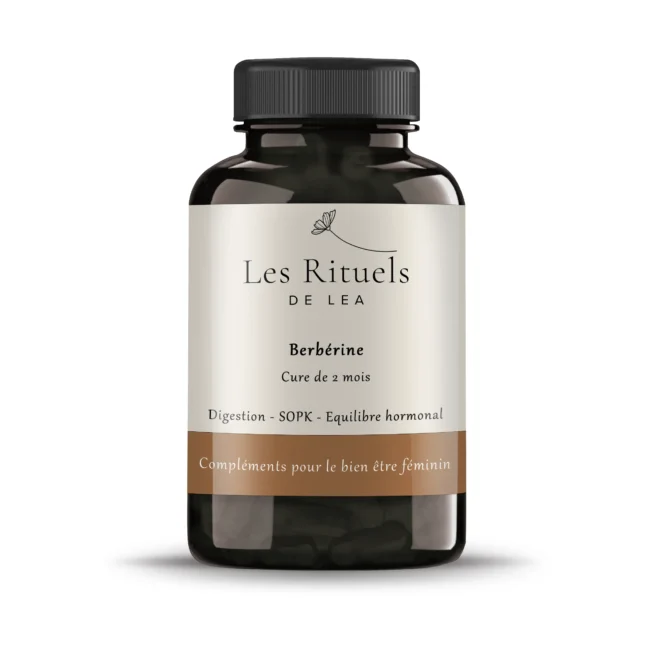 Complément alimentaire naturel de berbérine pour femmes.