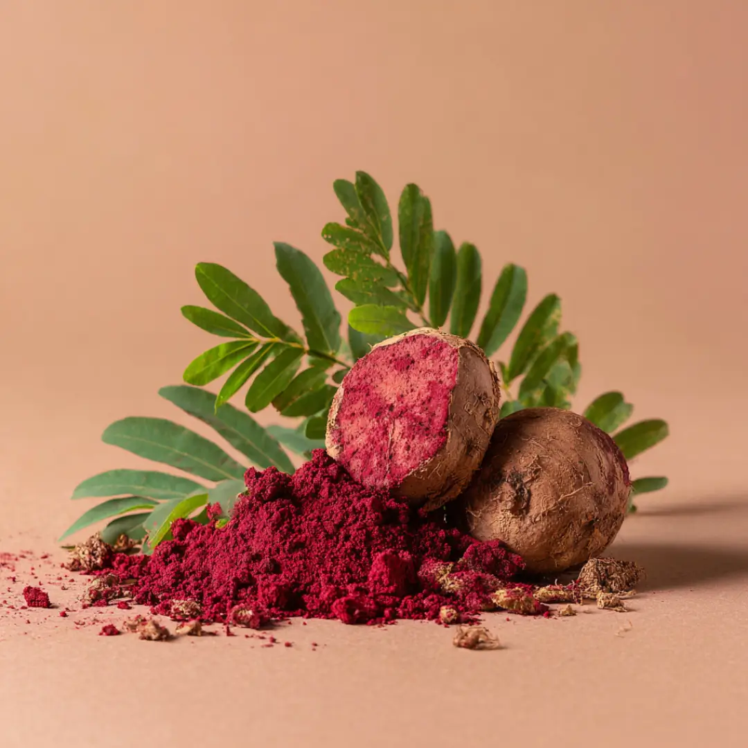 Maca rouge des andes pour le bien être hormonal des femmes.
