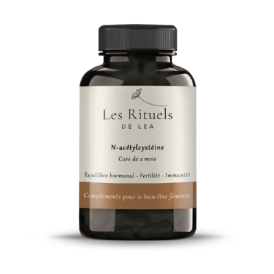 Complément alimentaire de N-acétyl-cystéine pour l'équilibre hormonal.