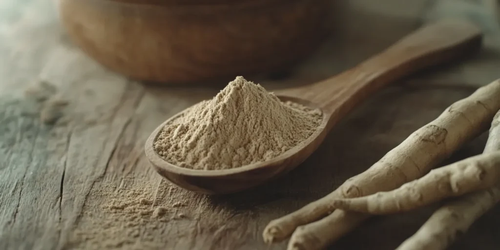 Complément alimentaire pure et sans additifs d'ashwagandha pour les femmes.
