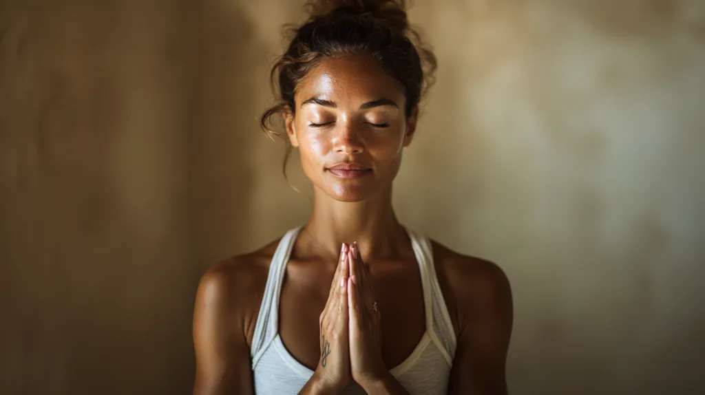 Une femme qui fait du yoga