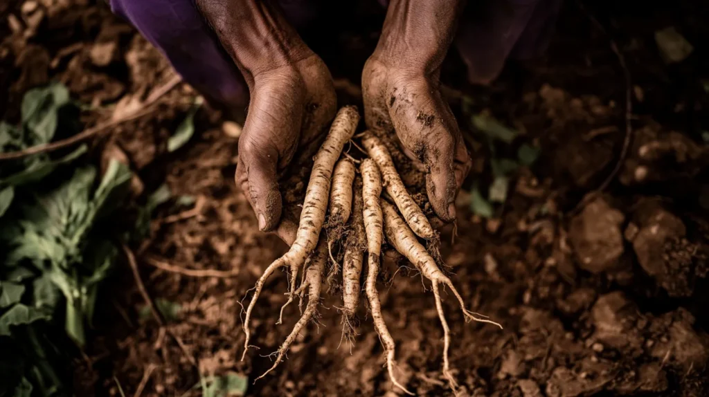 Complément alimentaire naturel et adaptogène de shatavari pour les femmes.