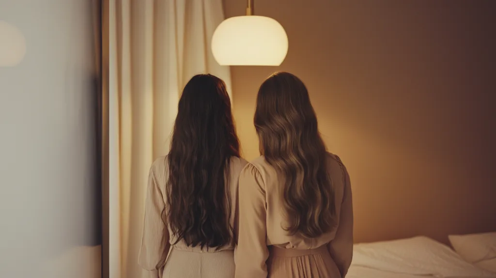 Deux femmes de dos qui ont réussi à faire pousser leur cheveux