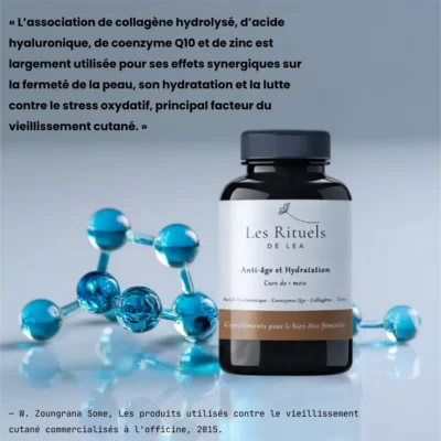 Complément alimentaire anti ride et pour l'hydratation