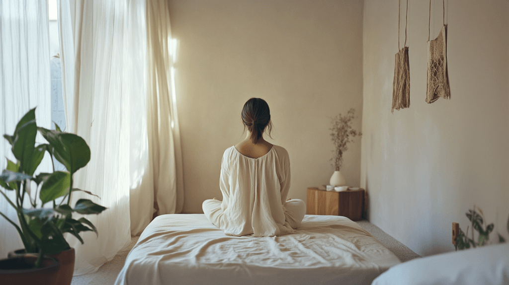 Une femme qui a du mal à gérer son stress