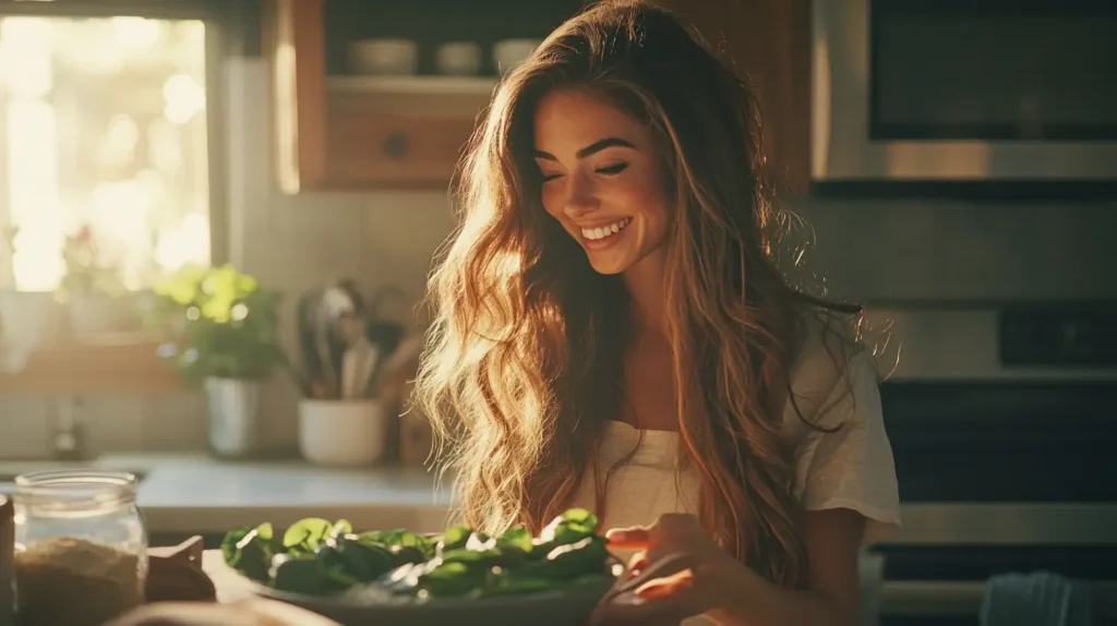 Complément alimentaire pour la pousse des cheveux, formule avec biotine kératine prête des champs
