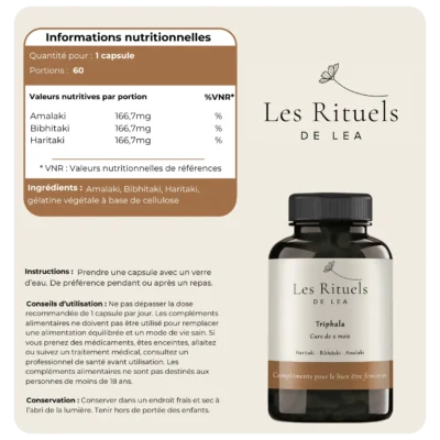 Complément alimentaire naturel de Triphala